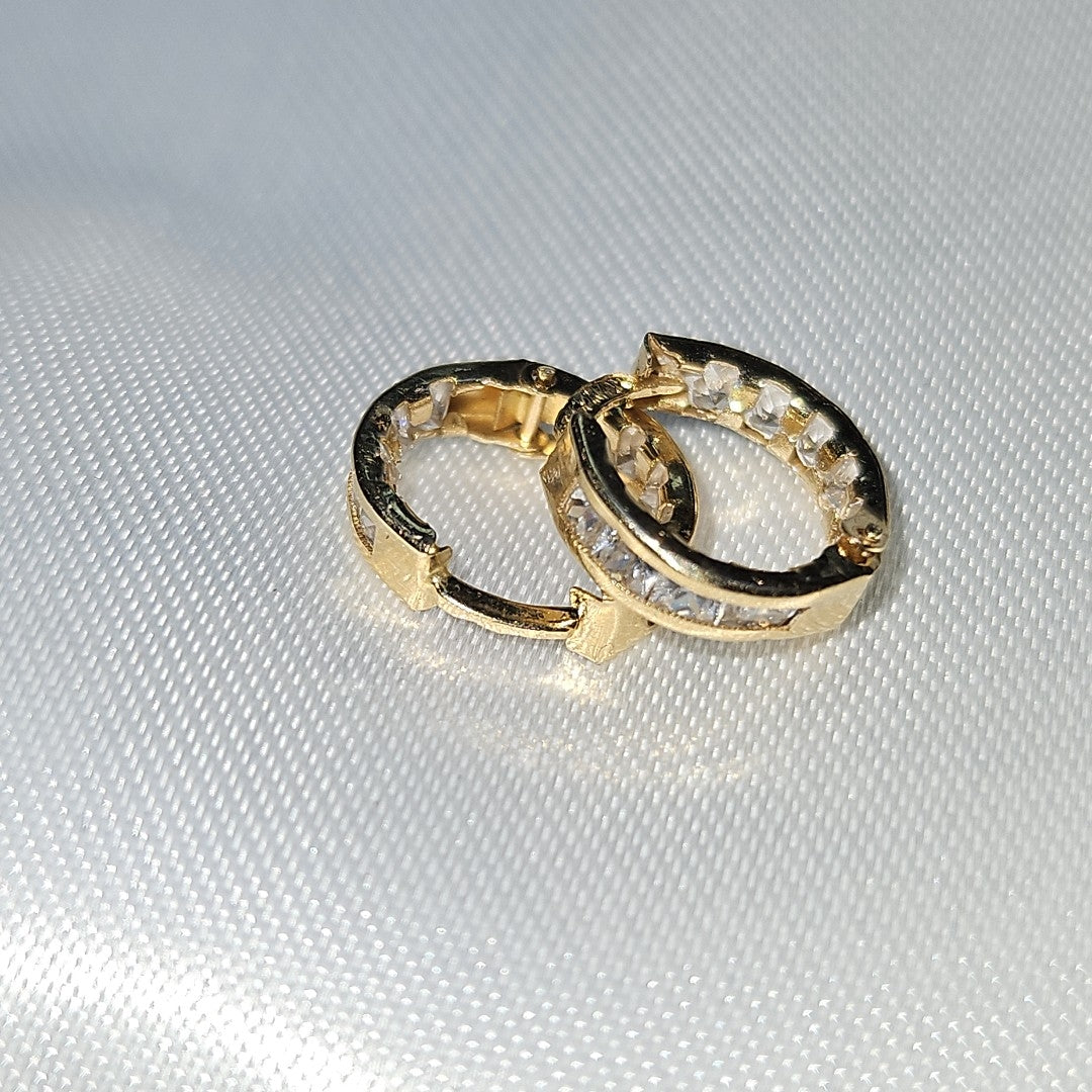 ARRACADAS PAR ORO 14 K 1,10 GRMS (SEMINUEVO)