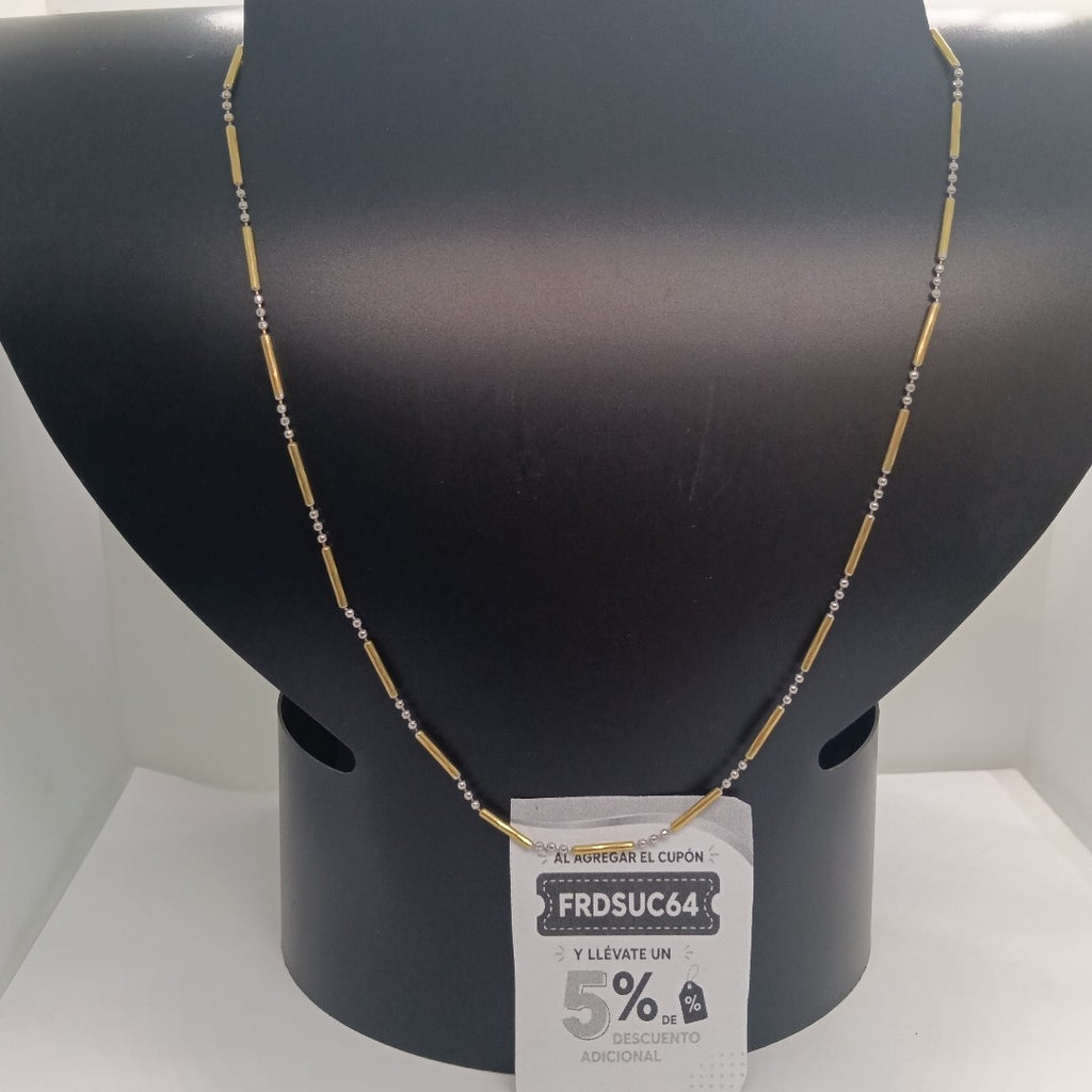 GARGANTILLA ORO COMBINADO 14 K 3,80 GRMS (SEMINUEVO)