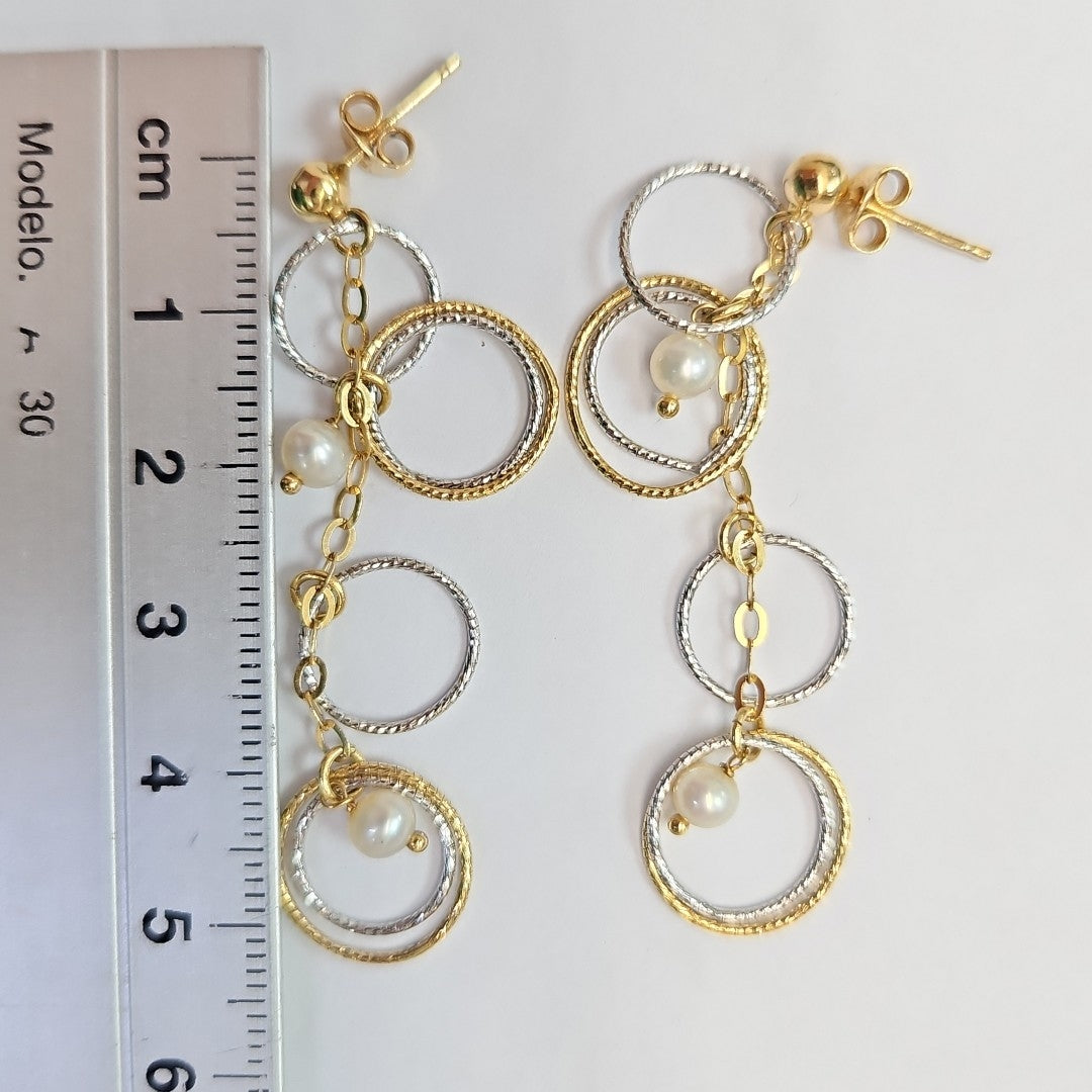ARETES PAR ORO 14 K 4.5 GRMS (SEMINUEVO)