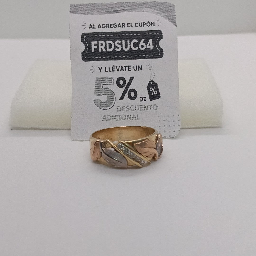 ANILLITO ORO COMBINADO 14 K 6,60 GRMS (SEMINUEVO)