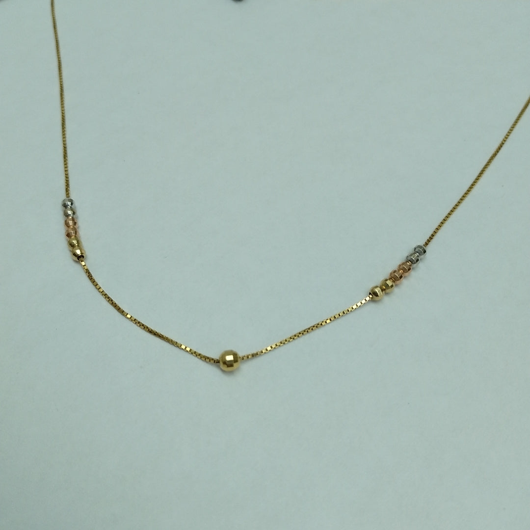 GARGANTILLA ORO, ORO COMBINADO 10 K 2.6 GRMS (SEMINUEVO)