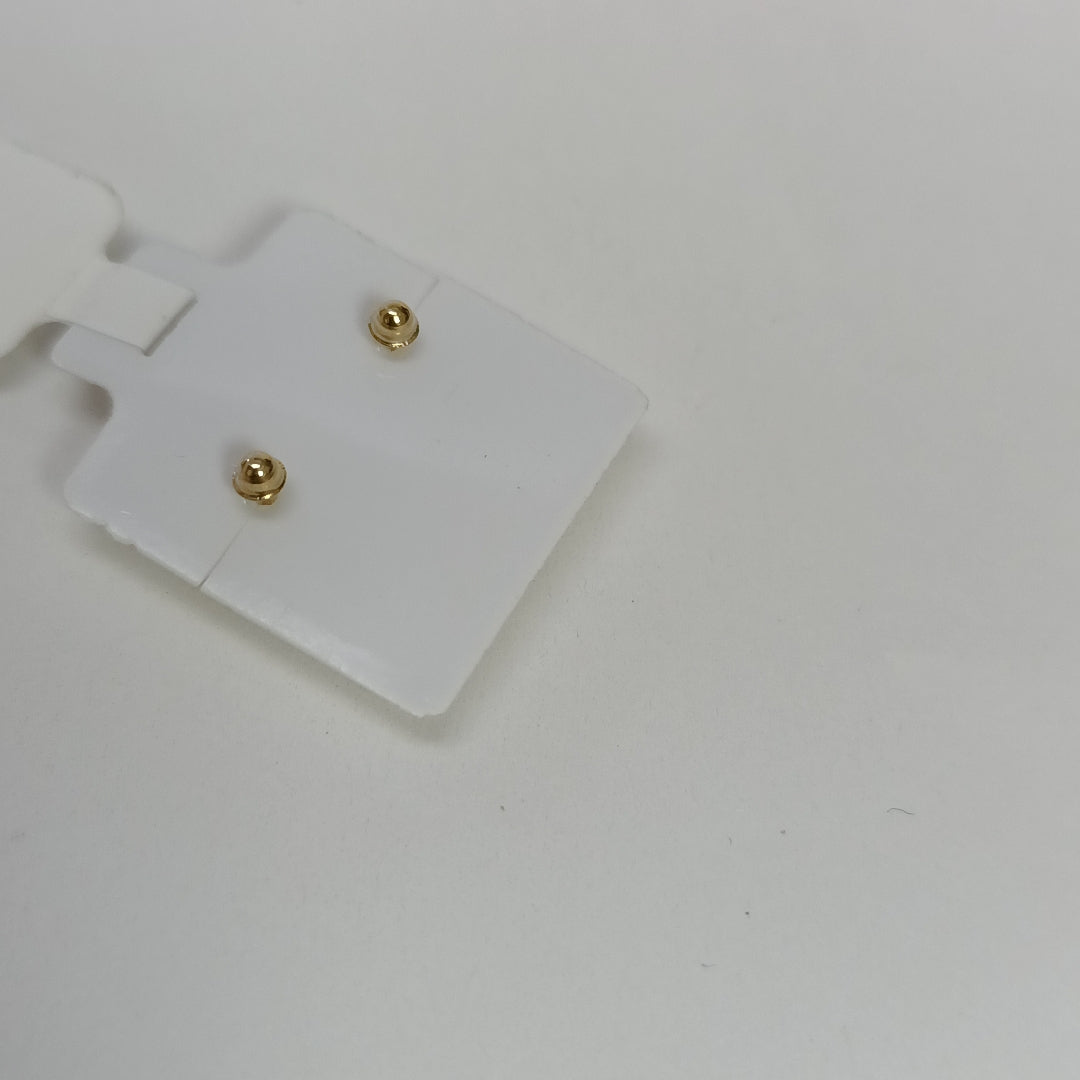 BROQUELES BROQUEL FIG BOTON C CIRCONIA 14K 0.2916 GR (NUEVO)