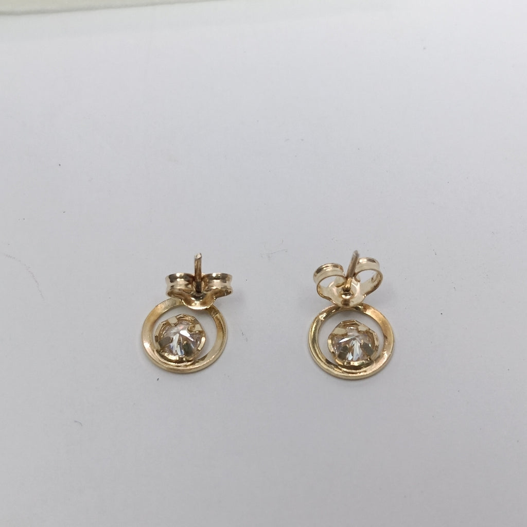 BROQUELES PAR ORO 14 K 2,20 GRMS (SEMINUEVO)