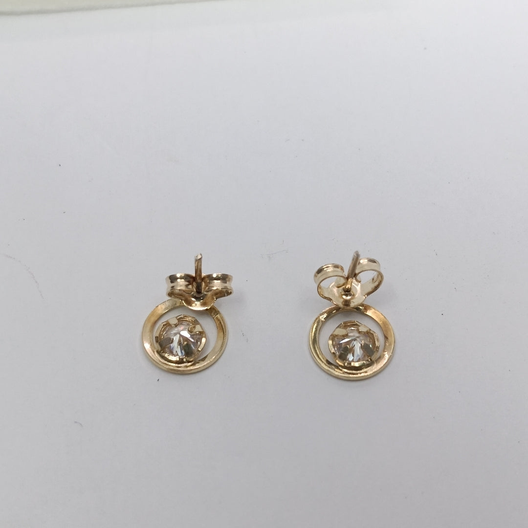 BROQUELES PAR ORO 14 K 2,20 GRMS (SEMINUEVO)