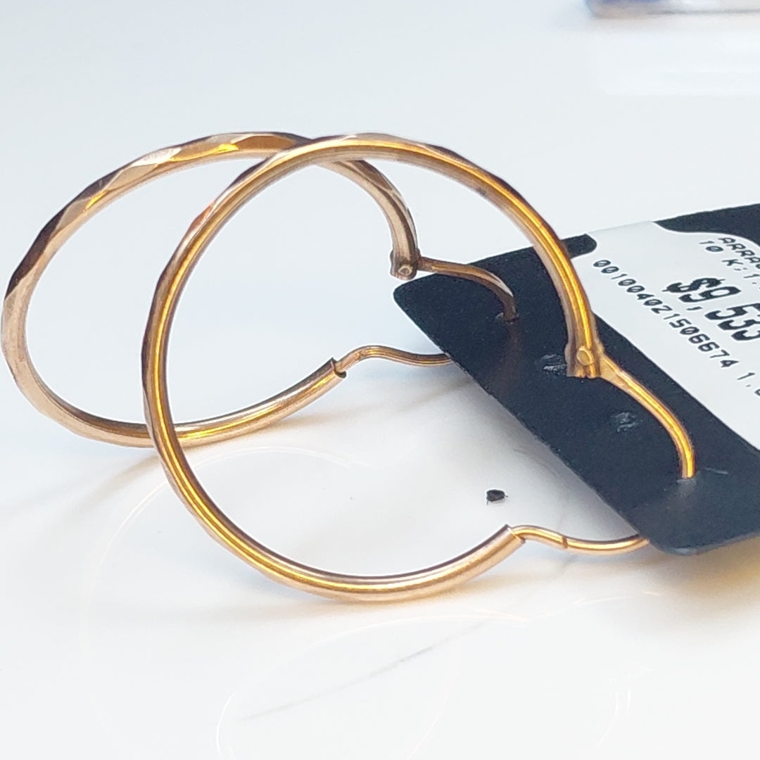 ARRACADAS PAR ORO 10 K 1.8 GRMS (SEMINUEVO)