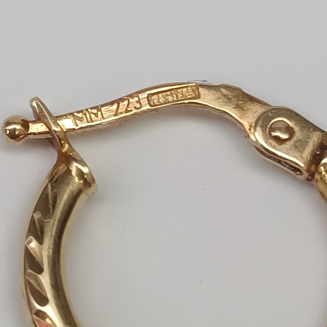 ARRACADAS PAR ORO 14 K 1,10 GRMS (SEMINUEVO)