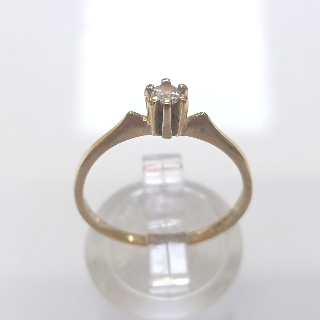 ANILLITO,SOLITARIO ORO 14 K 1,60 GRMS (SEMINUEVO)