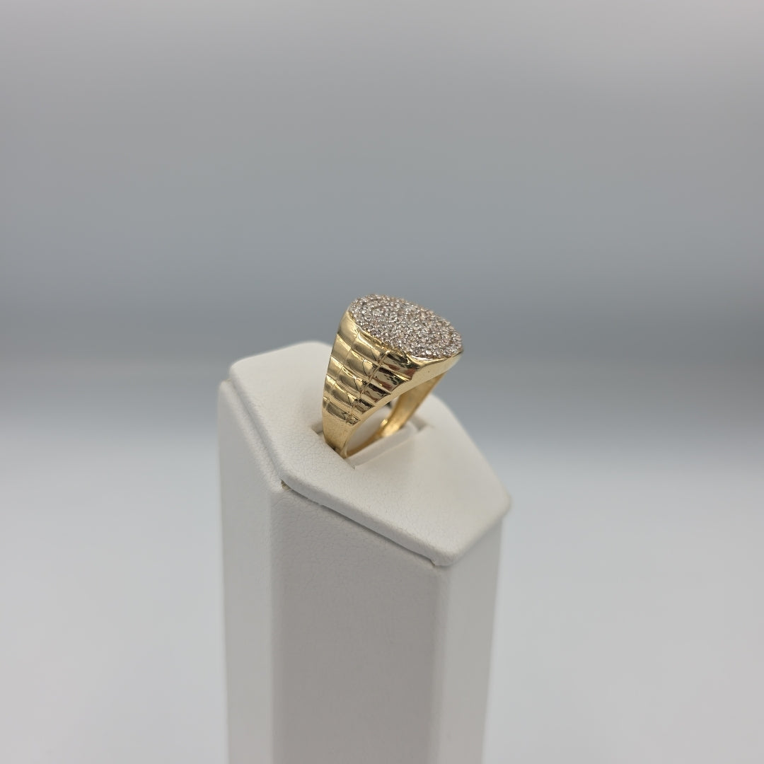 ANILLO C CIRCONIAS 14K 11 TALLA 8.1 GR (NUEVO)