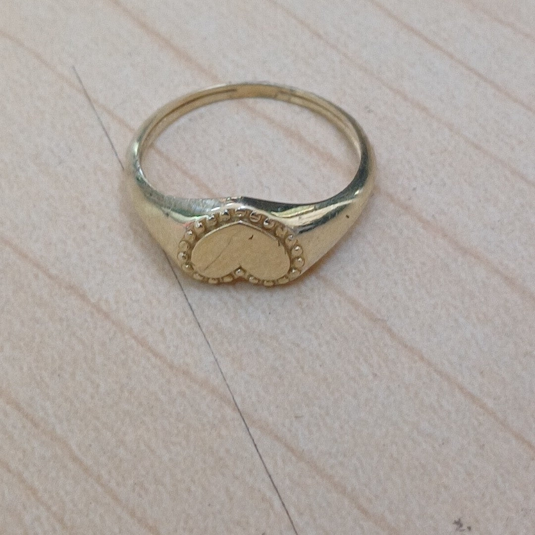ANILLOS ANILLITO FIG CORAZON 10K TALLA 7 1.6 GR (NUEVO)