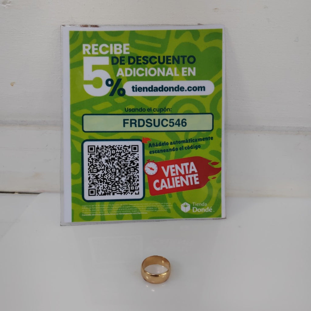 ARGOLLA ORO 8 K 5.4 GRMS (SEMINUEVO)