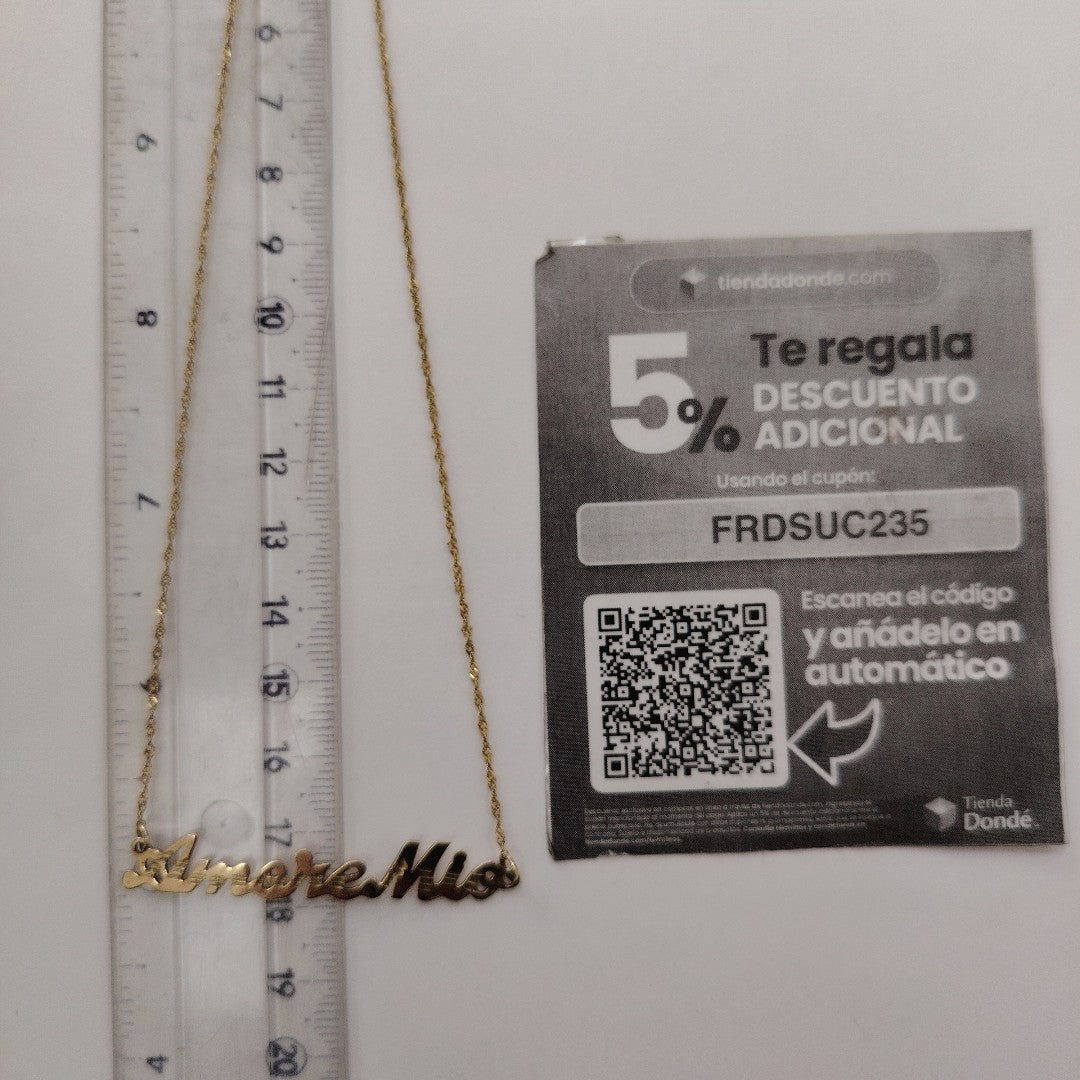 CADENA,DIJE ORO 10 K 2,40 GRMS (SEMINUEVO)