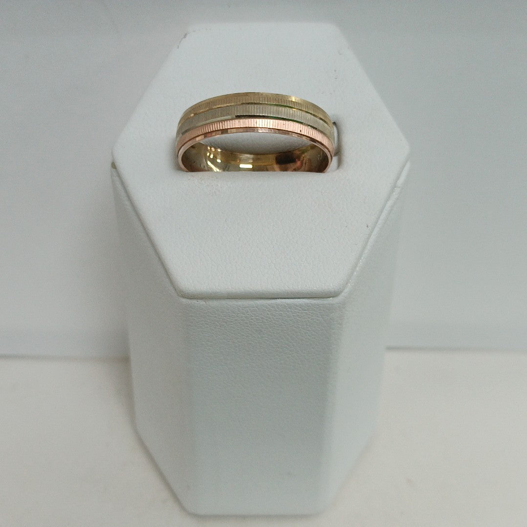 ARGOLLA ORO COMBINADO 14 K 2,60 GRMS (SEMINUEVO)