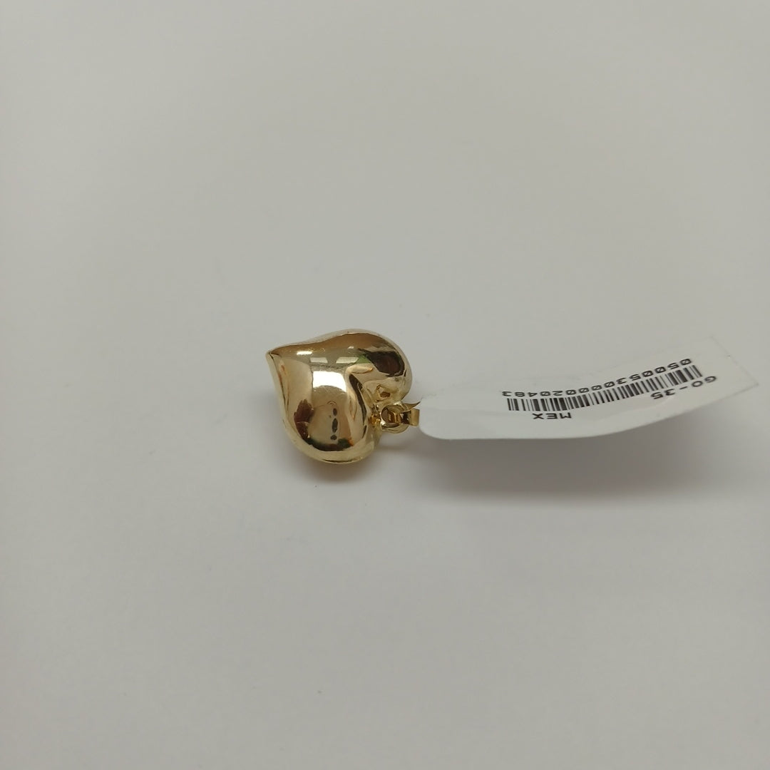 DIJE TEJIDO CORAZON LISO 14K 1.2 GR (NUEVO)
