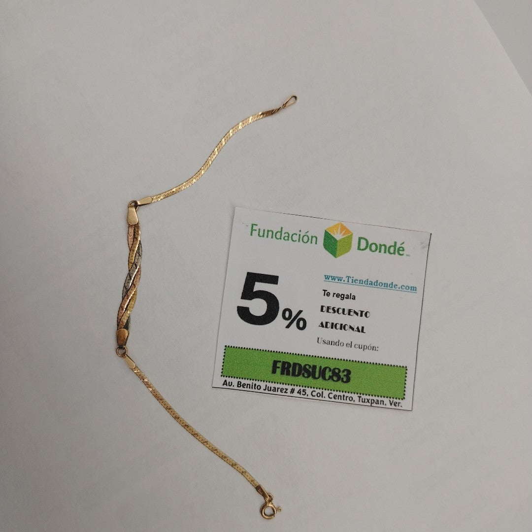 PULSERA ORO,RODIADO 14 K 2,20 GRMS (SEMINUEVO)