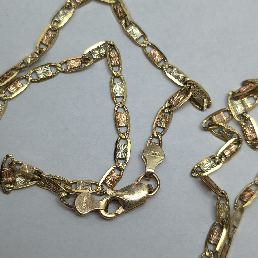 CADENA ORO COMBINADO 8 K 6.9 GRMS (SEMINUEVO)