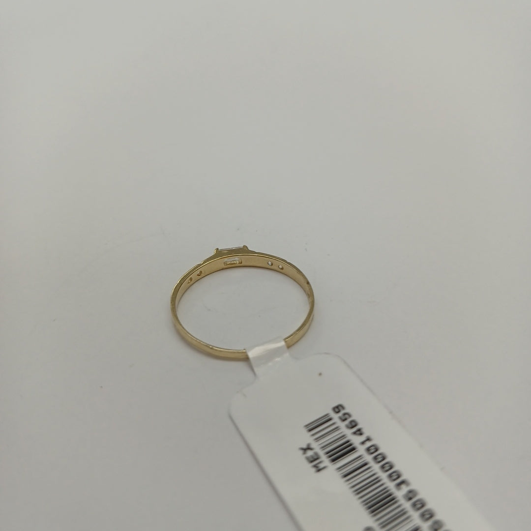 ANILLOS C CIRCONIAS 14K TALLA 8 1 GR (NUEVO)