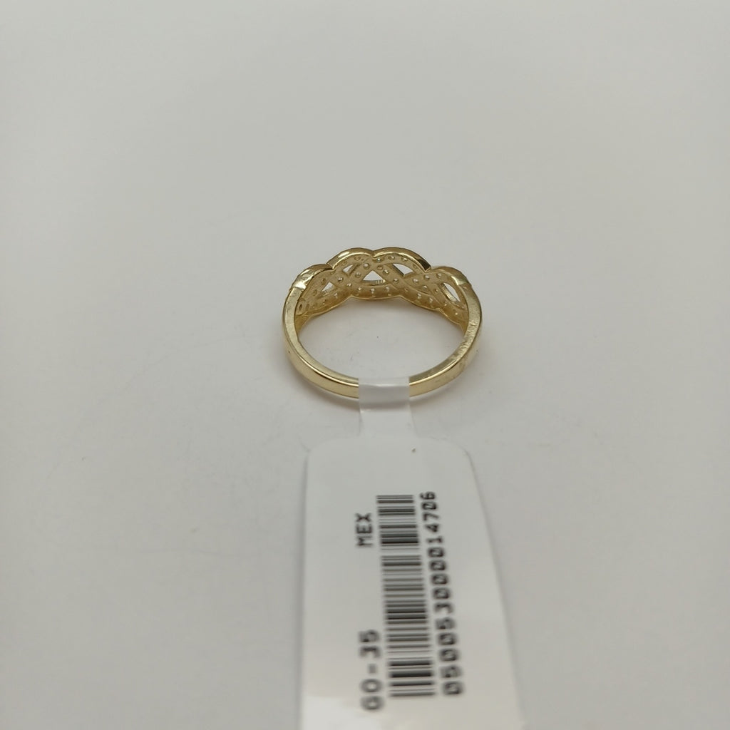 ANILLOS C CIRCONIAS 14K TALLA 8 2.6 GR (NUEVO)