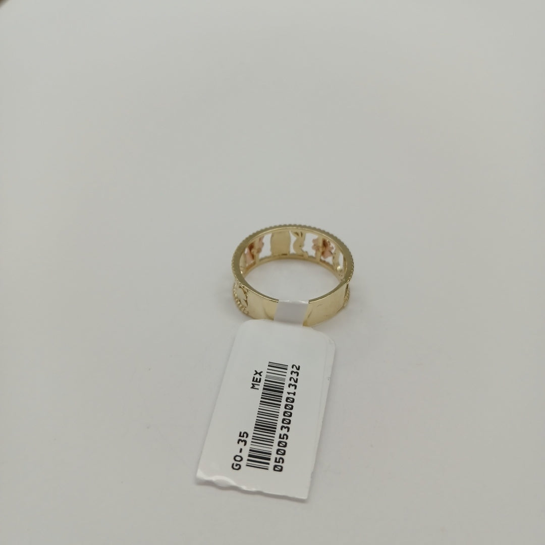 ANILLOS ARGOLLA DE LA SUERTE 10K TALLA 9 3.1 GR (NUEVO)