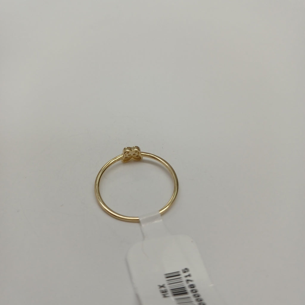 ANILLO ANILLITO MARIPOSA C CIRCONIAS 14K 9 TALLA 1.1 GR (NUEVO)