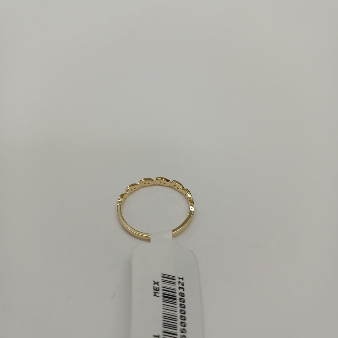ANILLO ANILLITO FIG C CIRCONIAS 14K 6.5 TALLA 1.1 GR (NUEVO)