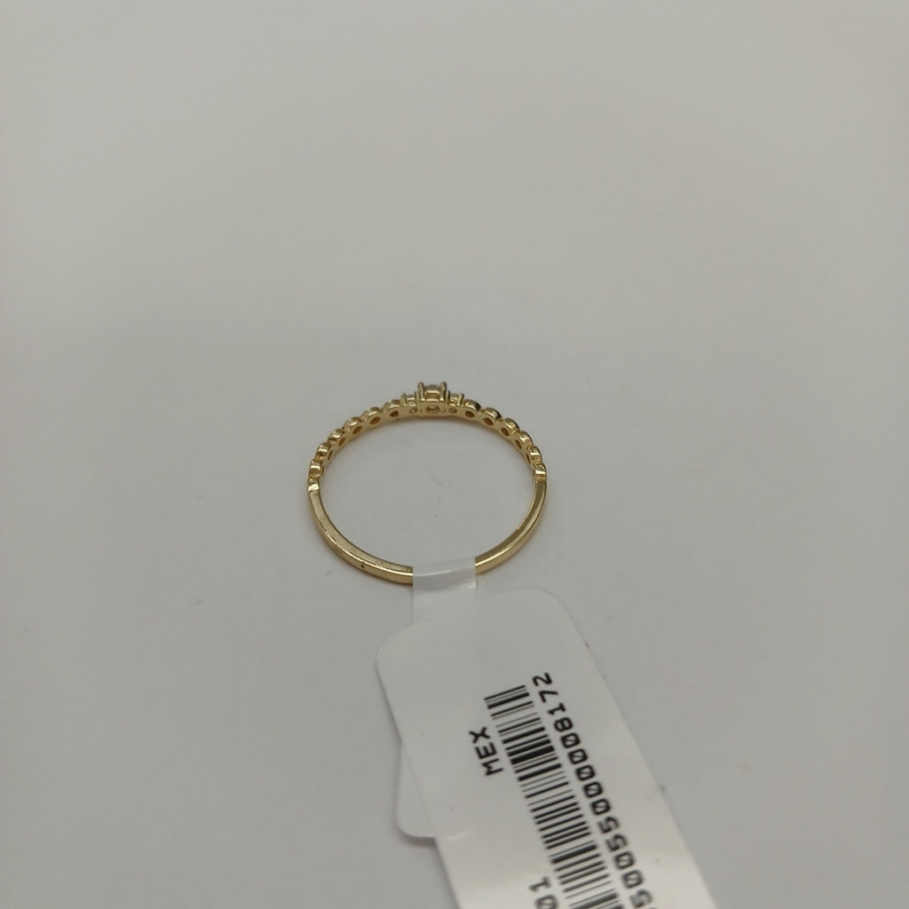 ANILLO ANILLITO C CIRCONIAS 14K 8 TALLA 1 GR (NUEVO)
