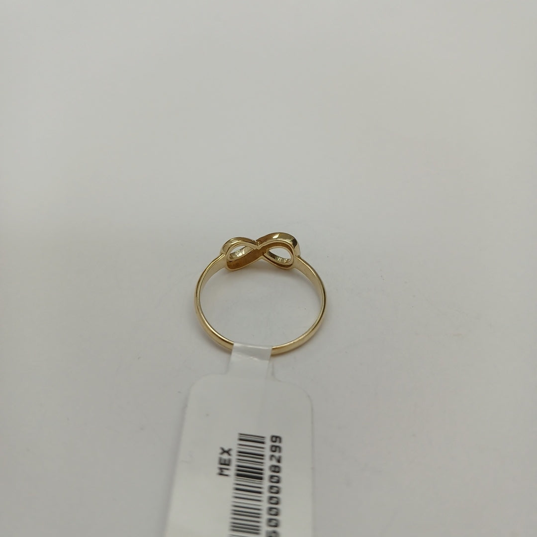ANILLO ANILLITO FIG INFINITO C CIRCONIAS 14K 7 TALLA 1.5 GR (NUEVO)