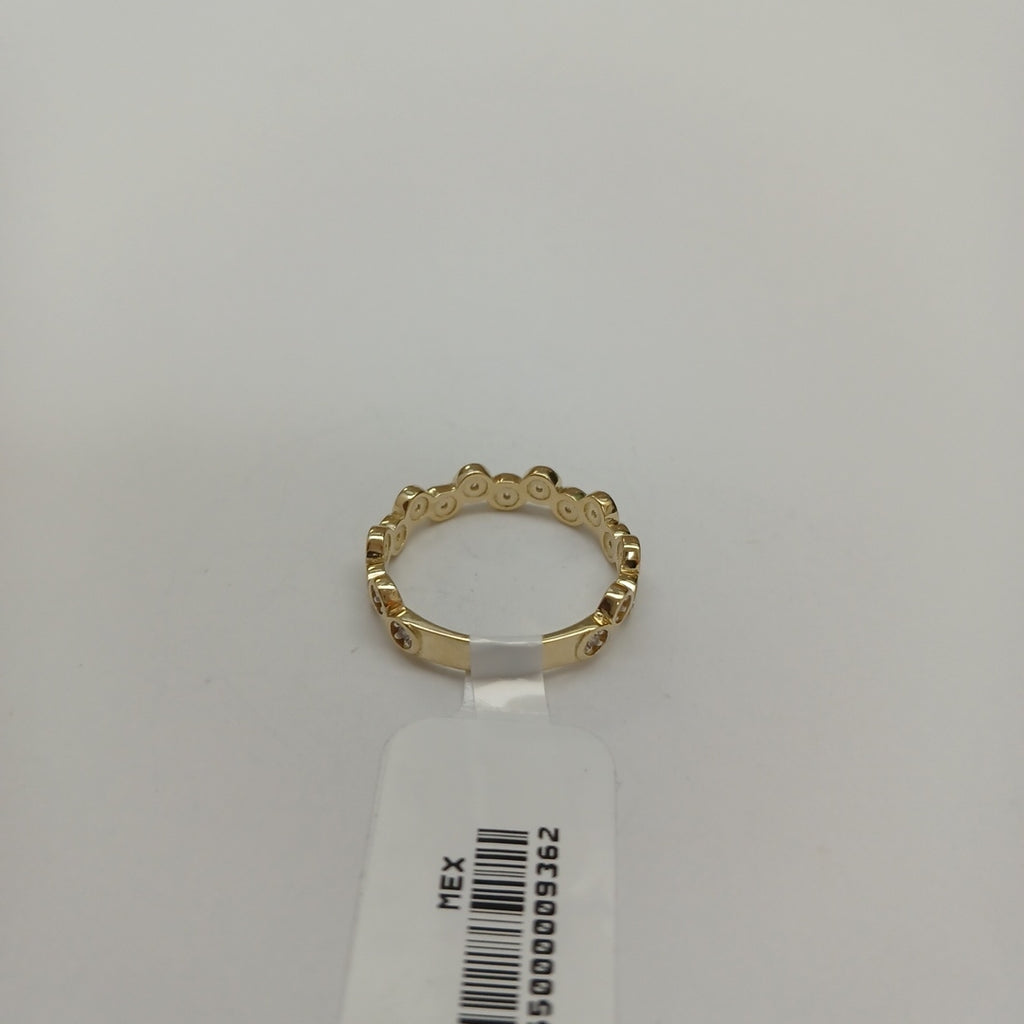 ANILLO ANILLITO C CIRCONIAS 14K 7.5 TALLA 2.3 GR (NUEVO)