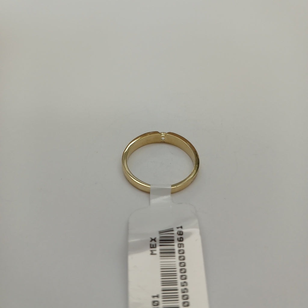 ANILLO ANILLITO SOLITARIO C CIRCONIA 14K 7 TALLA 2.5 GR (NUEVO)