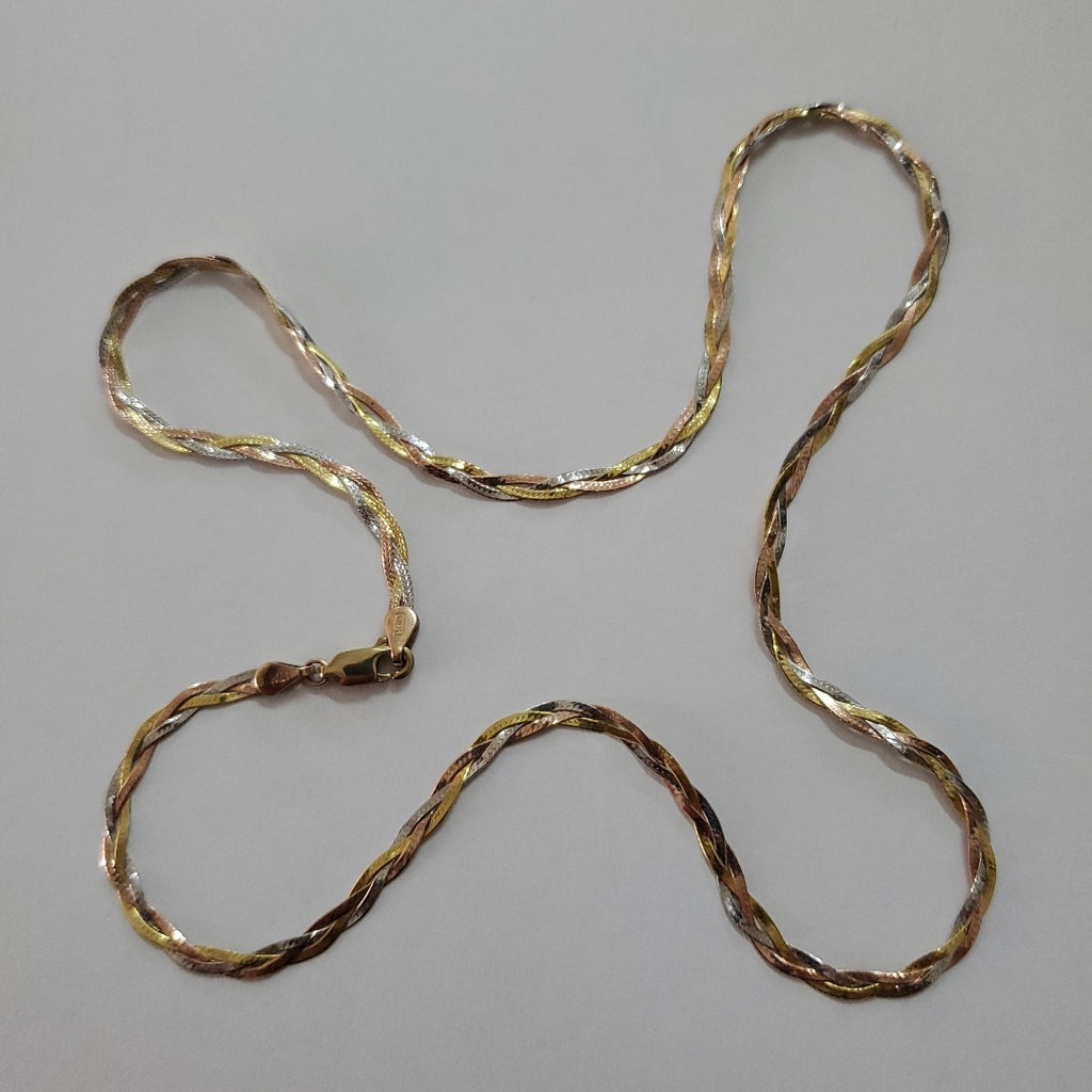 CADENA ORO COMBINADO 10 K 4,10 GRMS (SEMINUEVO)