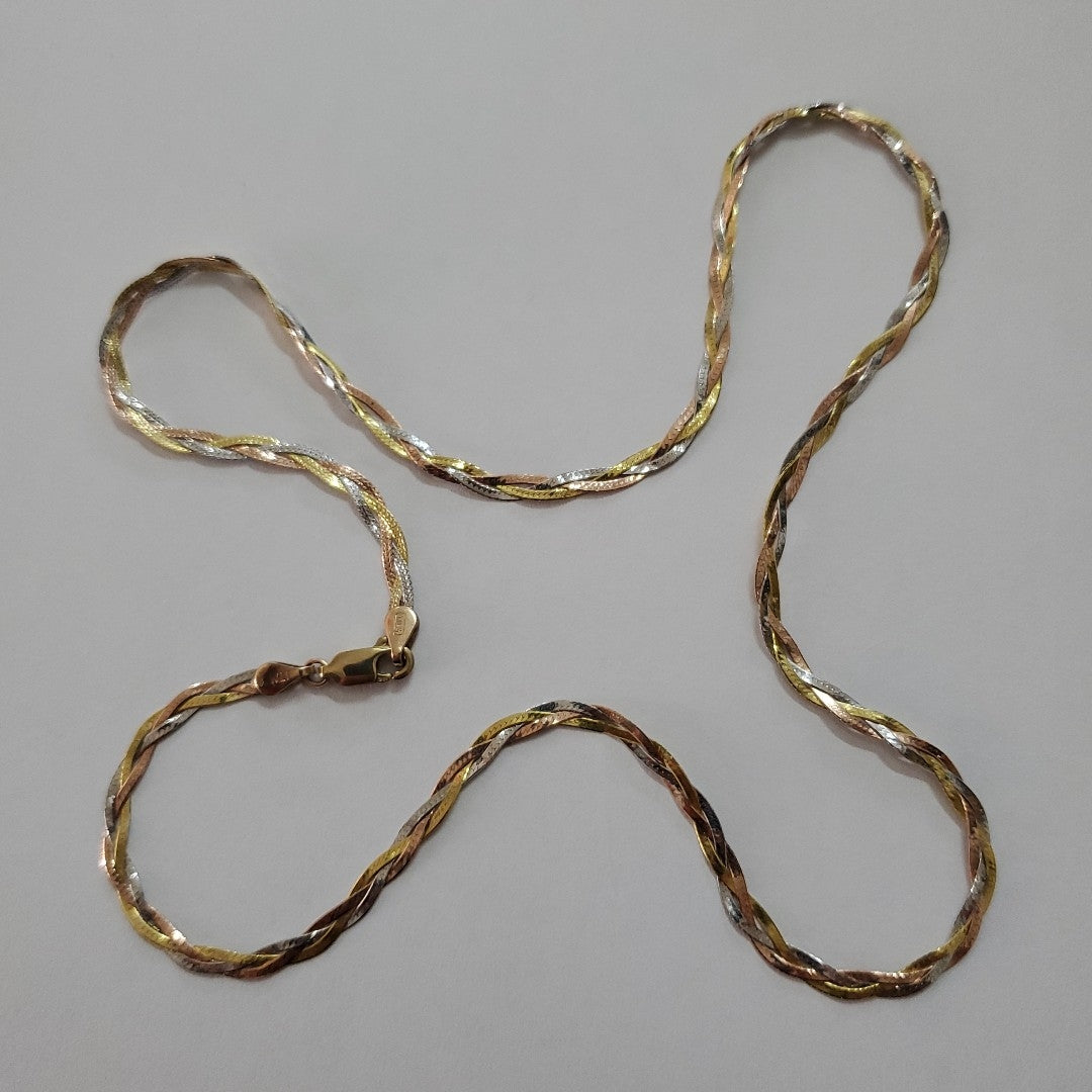 CADENA ORO COMBINADO 10 K 4,10 GRMS (SEMINUEVO)
