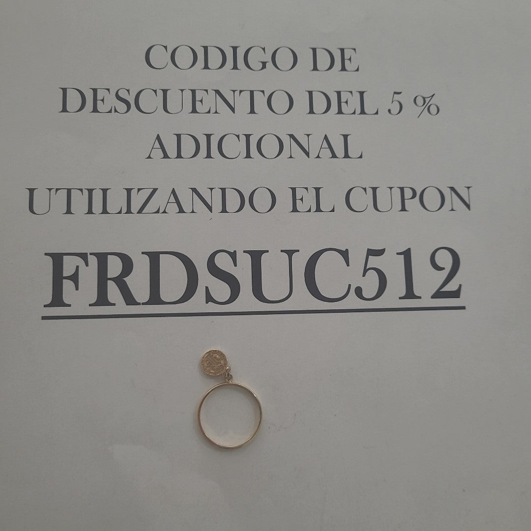 ANILLO ORO 14 K 2 GRMS (SEMINUEVO)