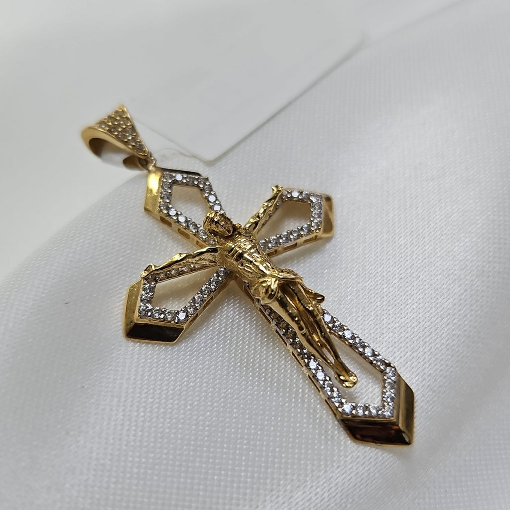 CRUCIFIJO ORO 14 K 4.4 GRMS (SEMINUEVO)