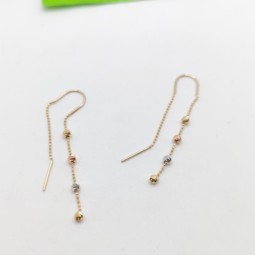 ARETES PAR ORO 14 K 1,50 GRMS (SEMINUEVO)