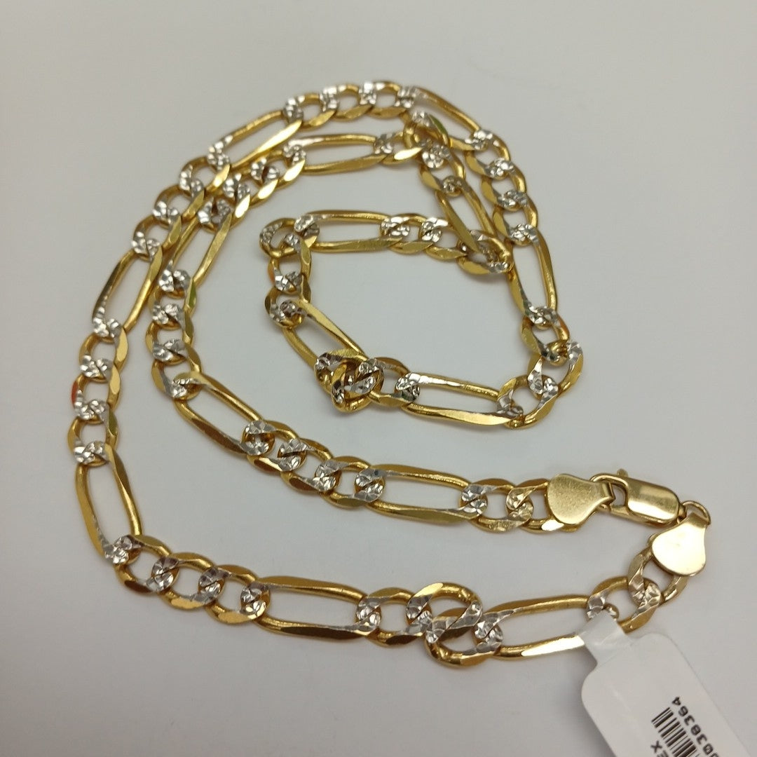 CADENA 3X1 DIAMANTADA 14K 55 CM 36.9 GR (NUEVO)