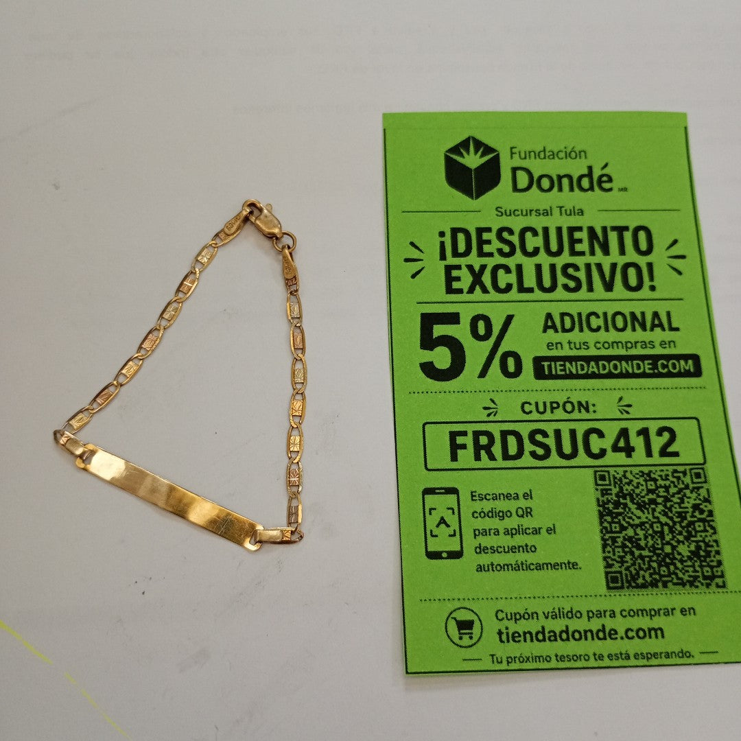 ESCLAVA ORO 10 K 1.5 GRMS (SEMINUEVO)