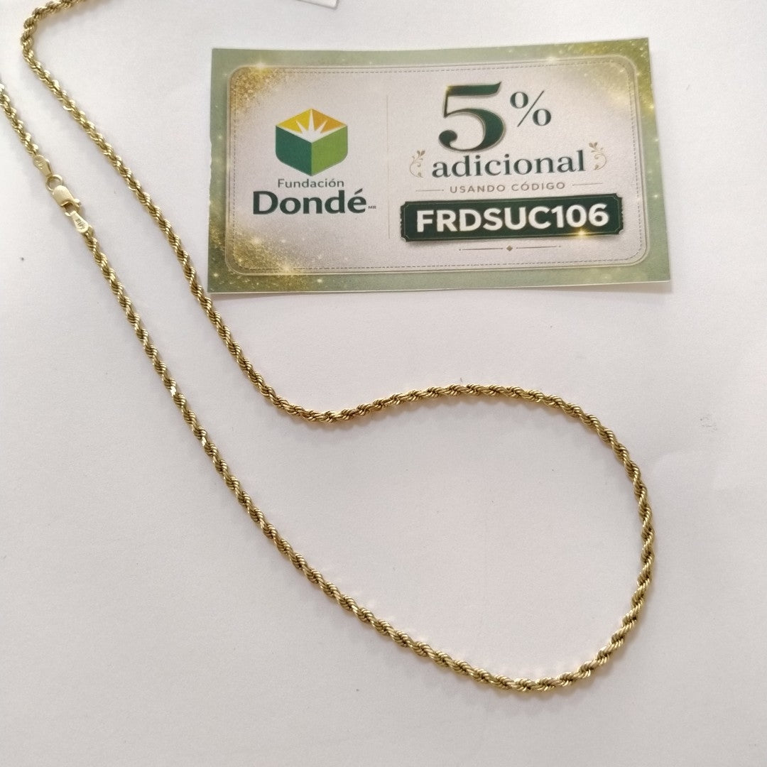 CADENA ORO 10 K 11 GRMS (SEMINUEVO)