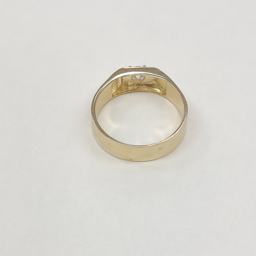 ANILLOS CON CIRCONIA 14K TALLA 9 4 GR (NUEVO)