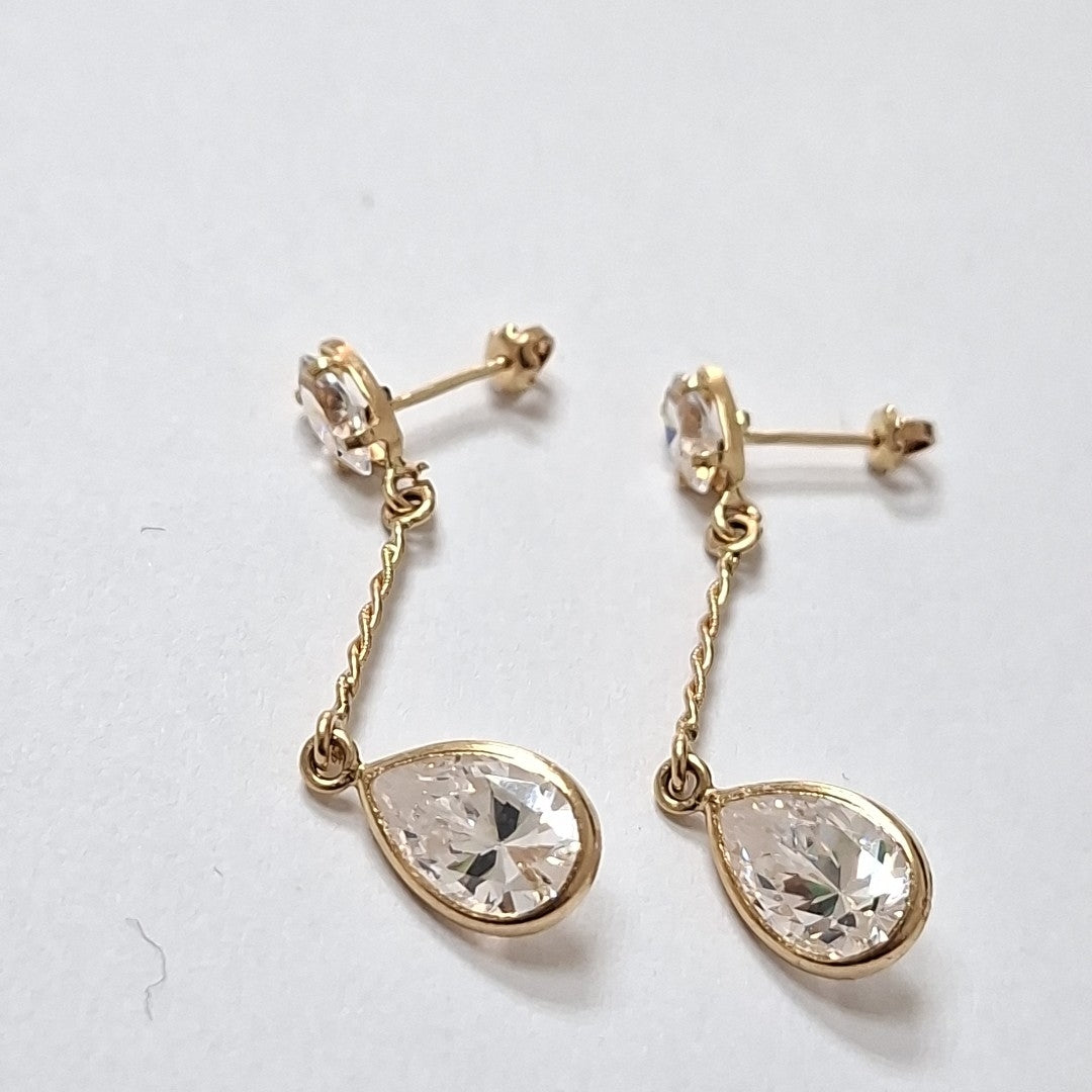 ARETES PAR ORO 8 K 2 GRMS (SEMINUEVO)