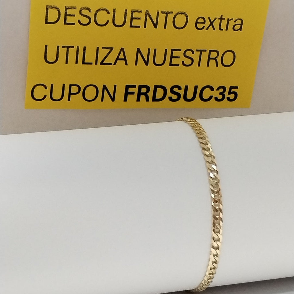 PULSERA BARBADA 14K 18 CM 3.3 GR (NUEVO)