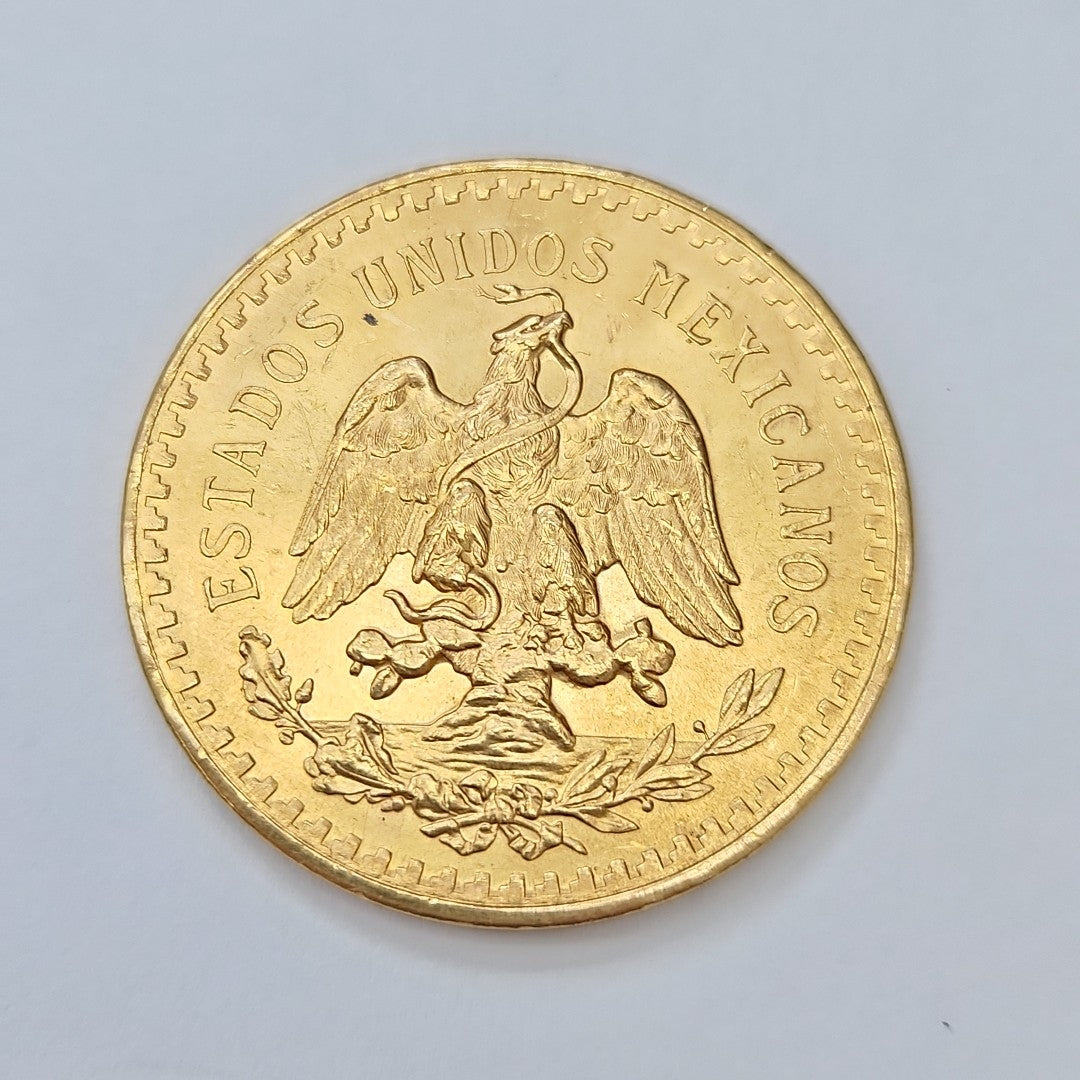 K1 41,60 GRMS 21 K IDENTIFICACIÓN MONEDA NOMINATIVA MONEDAS PESOS 50 PESOS (SEMINUEVO)