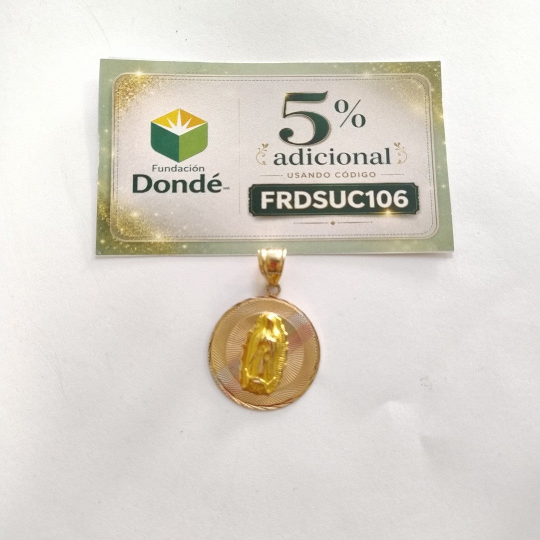 MEDALLA RELIGIOSA ORO 10 K 4.3 GRMS (SEMINUEVO)
