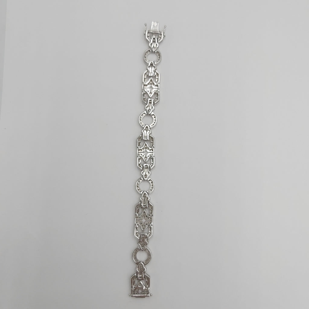 PULSERA ORO BLANCO 14 K 29,20 GRMS (SEMINUEVO)
