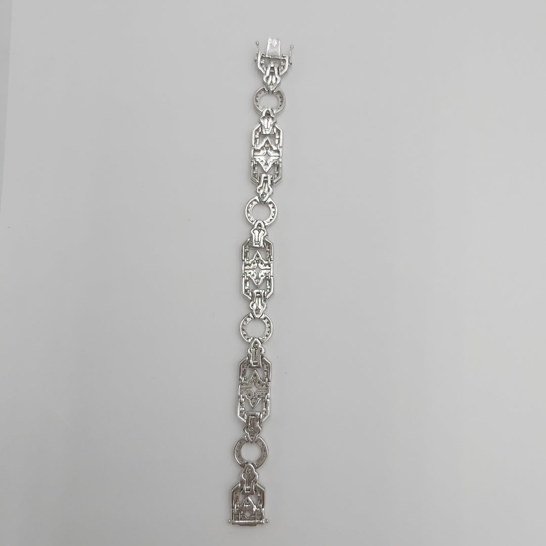 PULSERA ORO BLANCO 14 K 29,20 GRMS (SEMINUEVO)