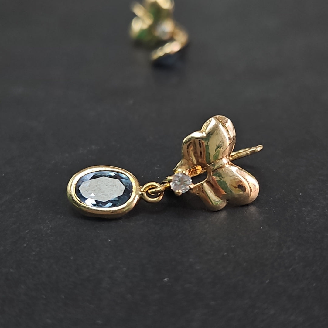ARETES PAR ORO 10 K 2,10 GRMS (SEMINUEVO)