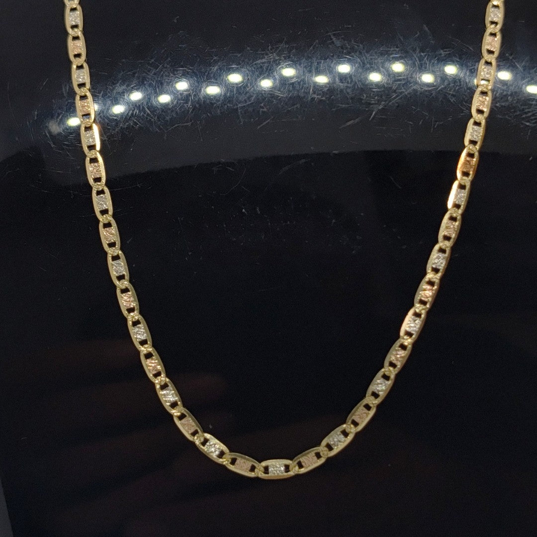 CADENA ORO COMBINADO 14 K 4,40 GRMS (SEMINUEVO)