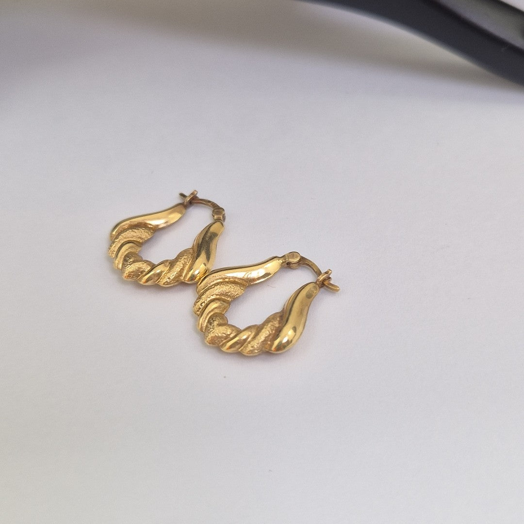ARRACADAS PAR ORO 14 K 1.7 GRMS (SEMINUEVO)