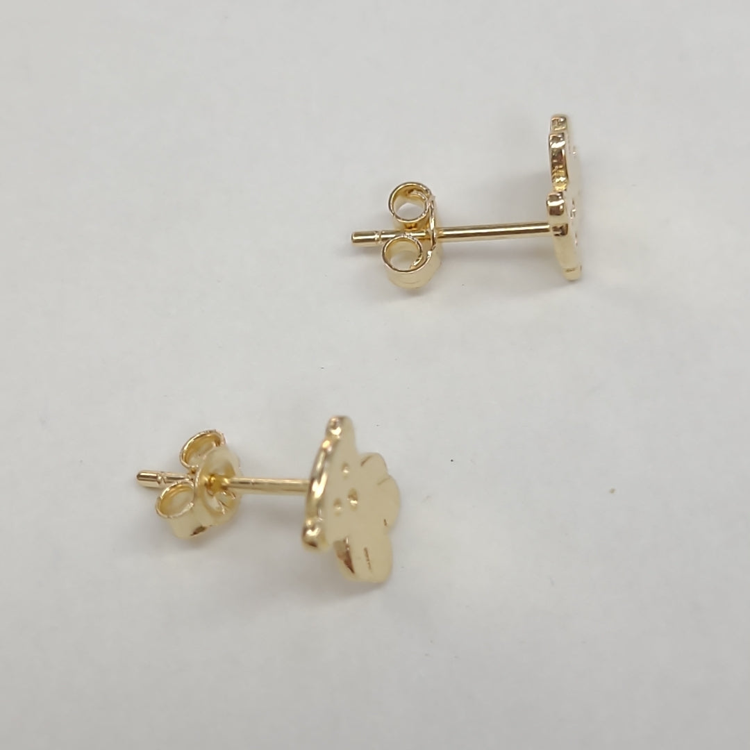 BROQUELES ORO 14K 1 (NUEVO)