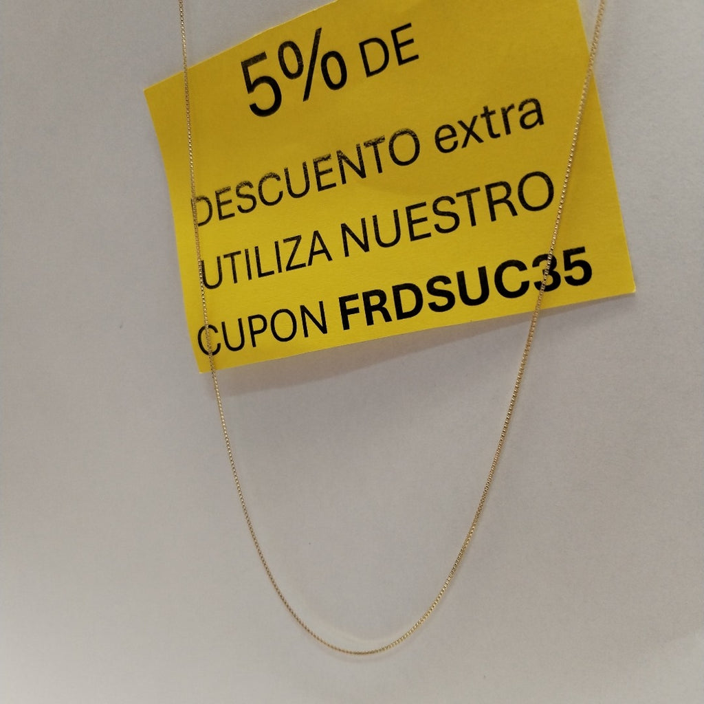 CADENA VENECIANO 14K 50 CM 1.6 GR (NUEVO)