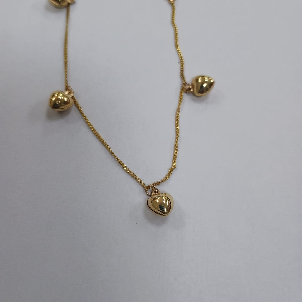 PULSERA ESPECIAL DIJES 10K 18 CM 1.7 GR (NUEVO)