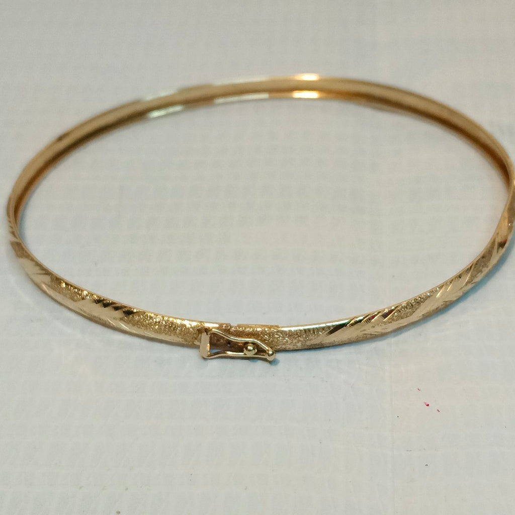 PULSERA RIGIDA ORO 14 K 4 GRMS (SEMINUEVO)